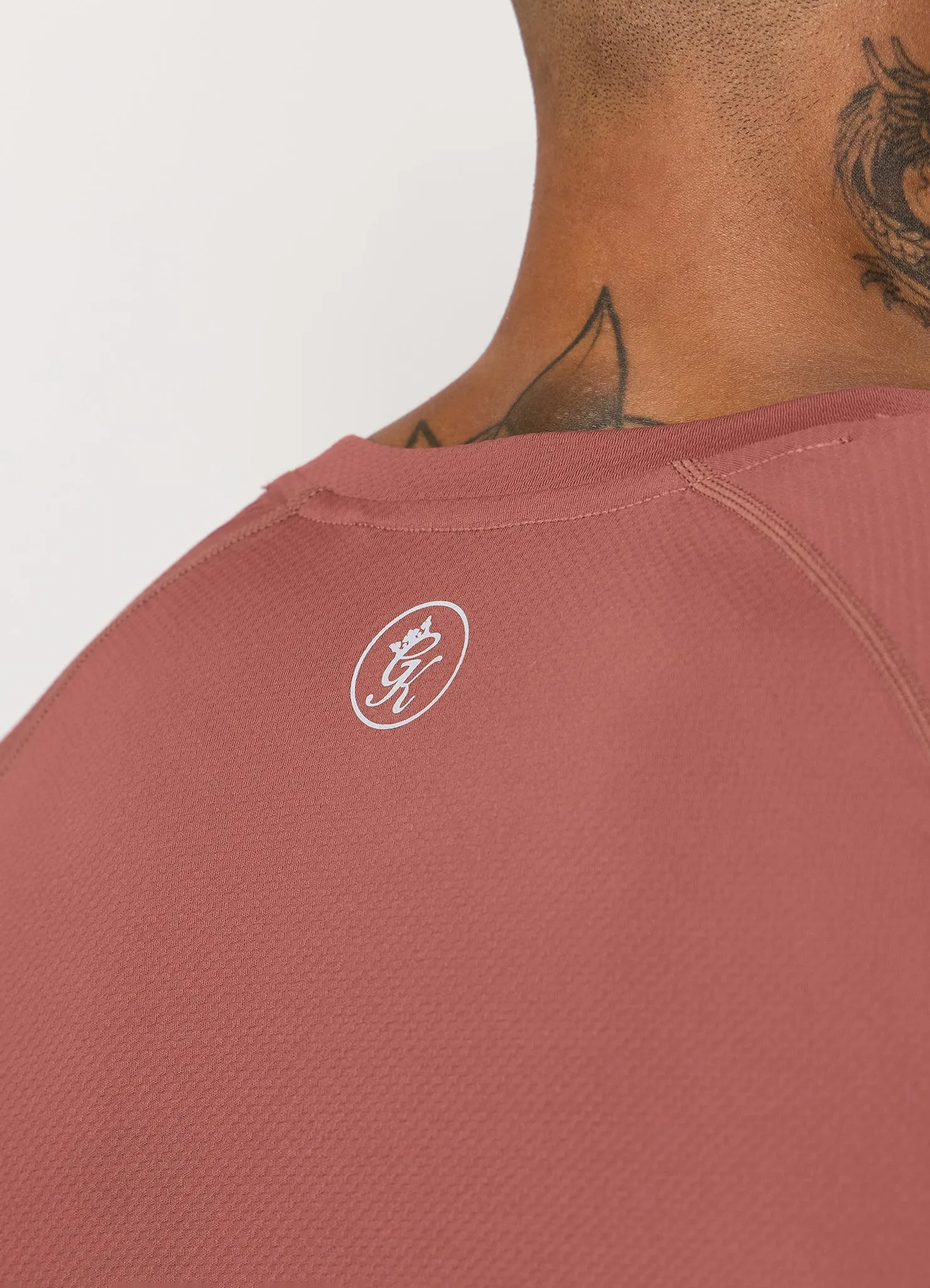 Casual Layer Look Gym King Energy Tee - Rust Red