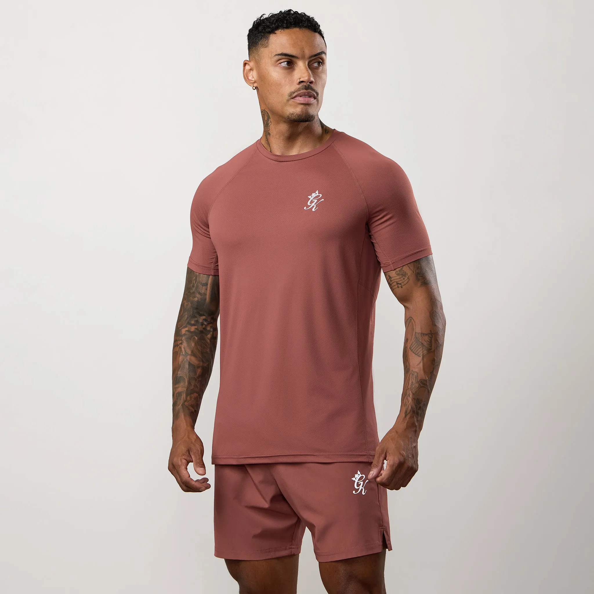 Gym King Energy Tee - Rust Red Everyday Chic