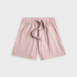 Stretchy Waist Fast Absorption Textile Tekla Poplin Pyjamas Shorts - Skipper Stripes