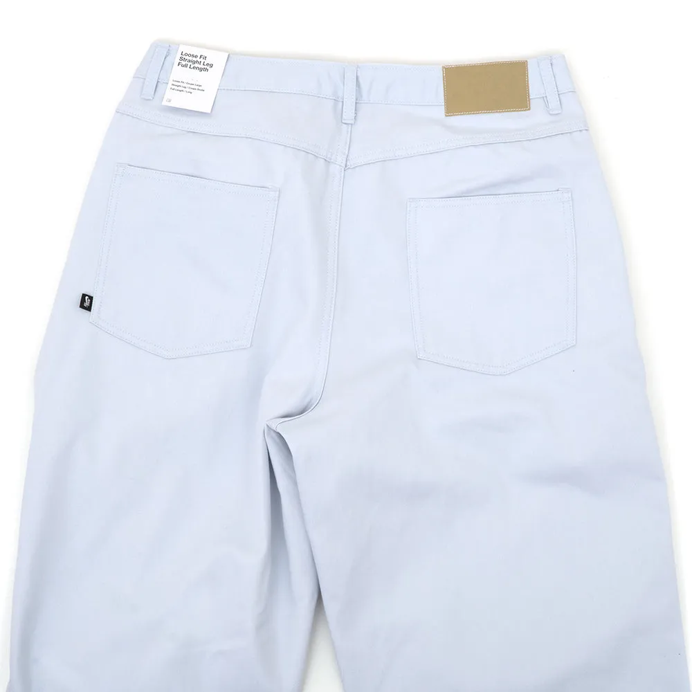 Hip Friendly Pockets Loose Denim Skate Pants (Football Grey)