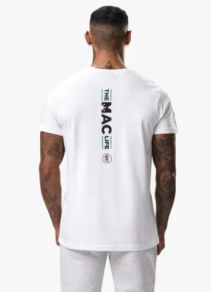 Simple Chic Breathable Style Gym King TML Jersey Regular Fit Tee - White