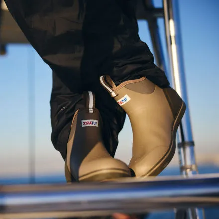 Men's 6" Ankle Deck Boot Slip Resistant Hiking Trails Odor Control Technology