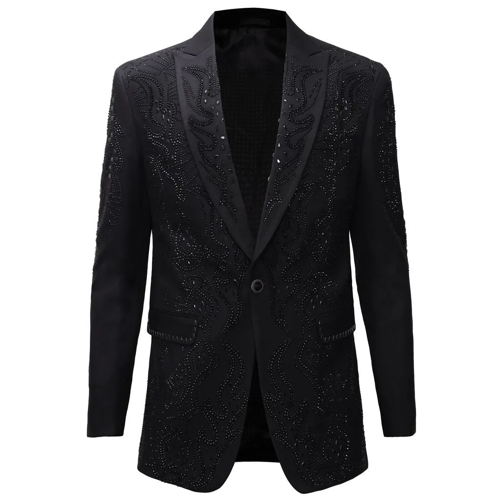 Crystal Command Blazer BLACK MoistureWickingTechnology