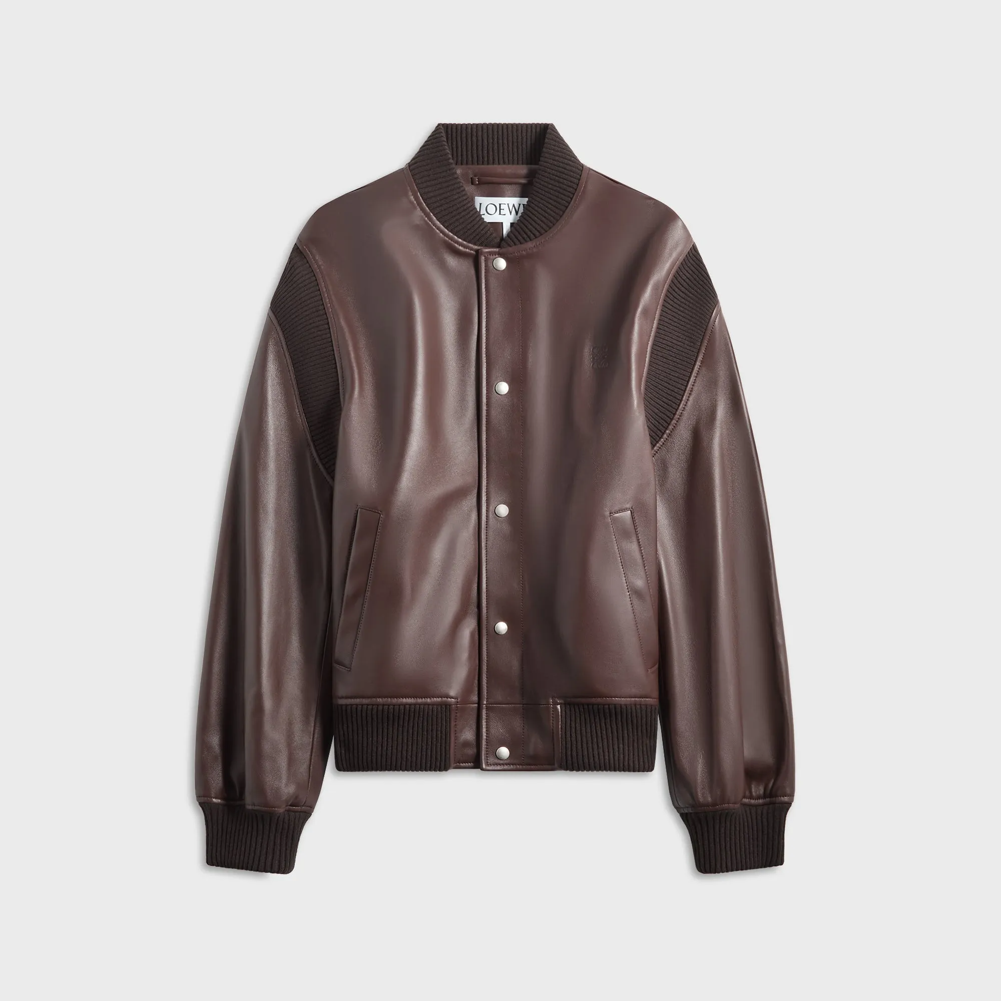 Comfortable fit Flexible Armholes Loewe Bomber Jacket - Chocolate Brown