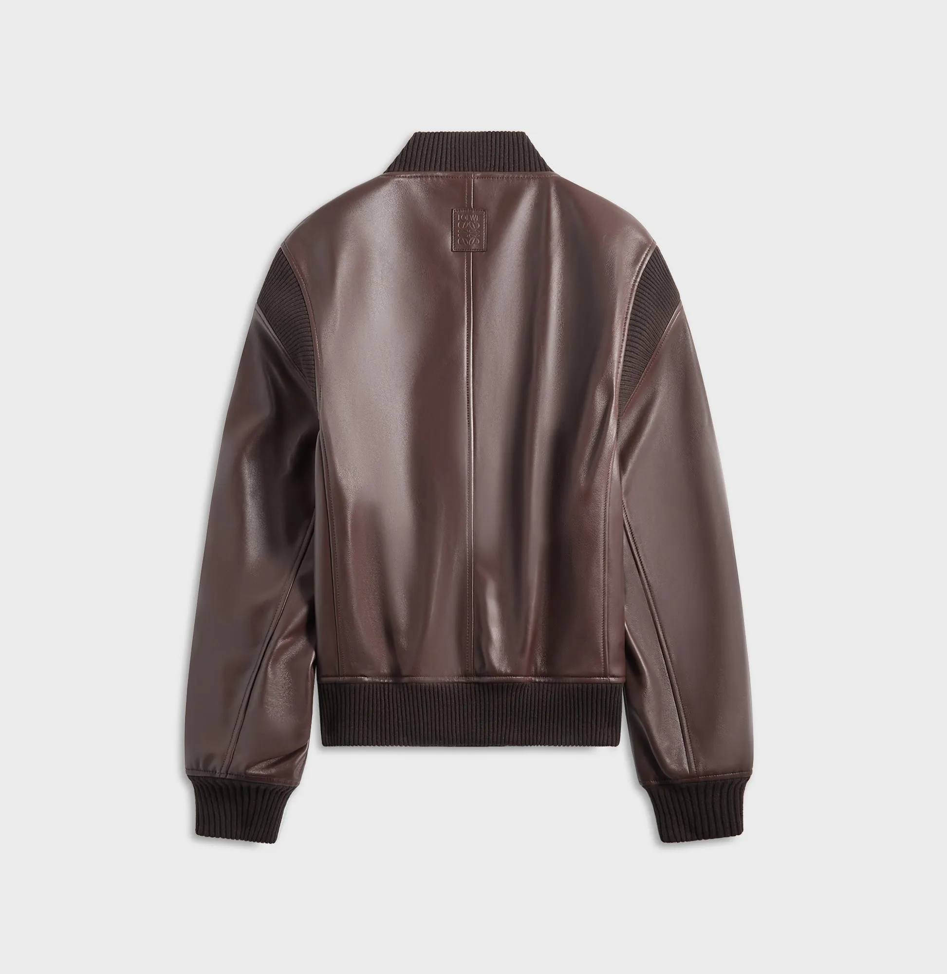 Odor Resistant Lining Quilted Interior Loewe Bomber Jacket - Chocolate Brown