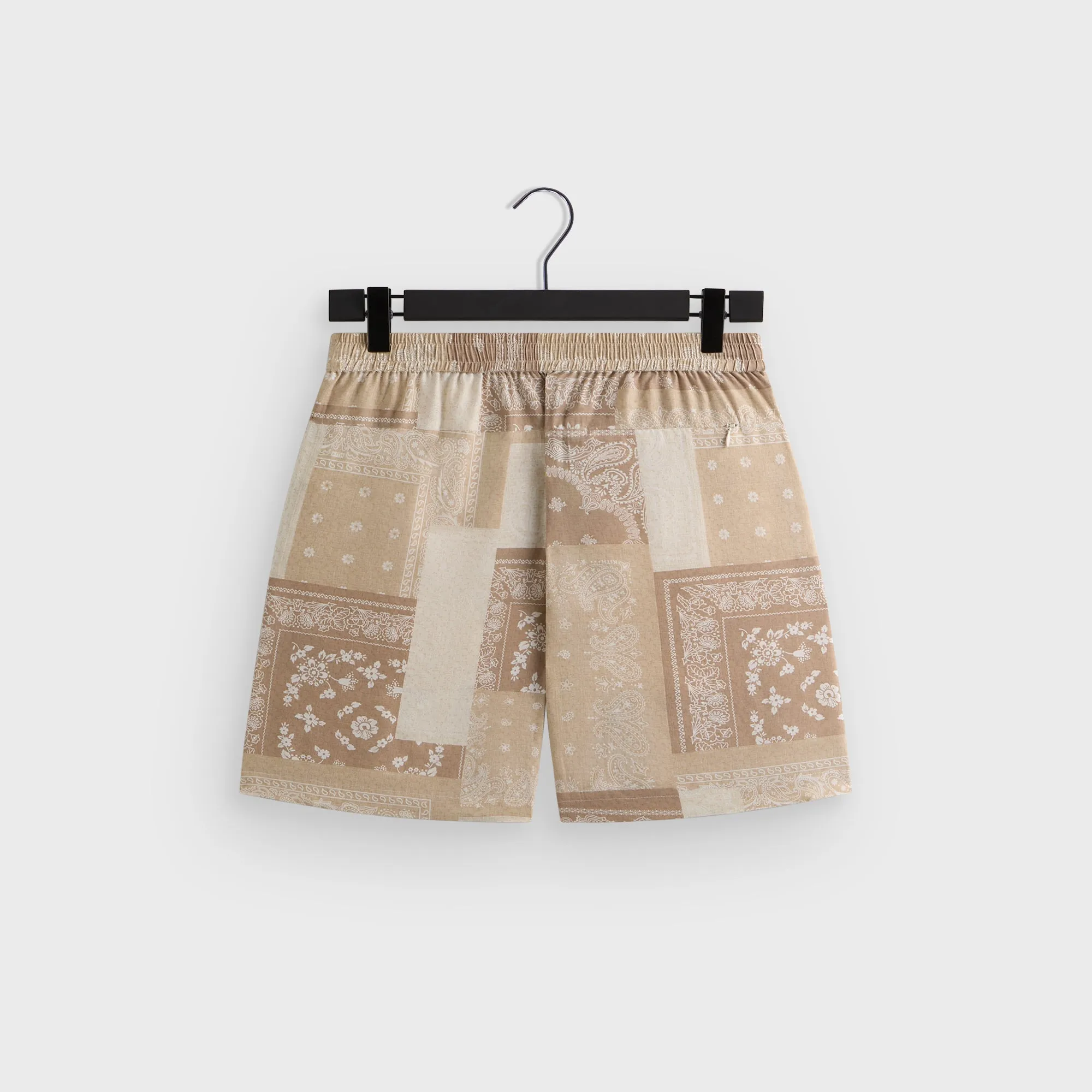 Comfortable Cut Kith Silk Lyocell Bandana Cedar Short - Canvas