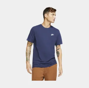 Casual Layer Wear NSW Club Mens Short Sleeve Shirt (Blue)