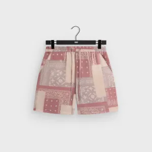 All Day Flex Fit Kith Silk Lyocell Bandana Cedar Short - Pink Opal
