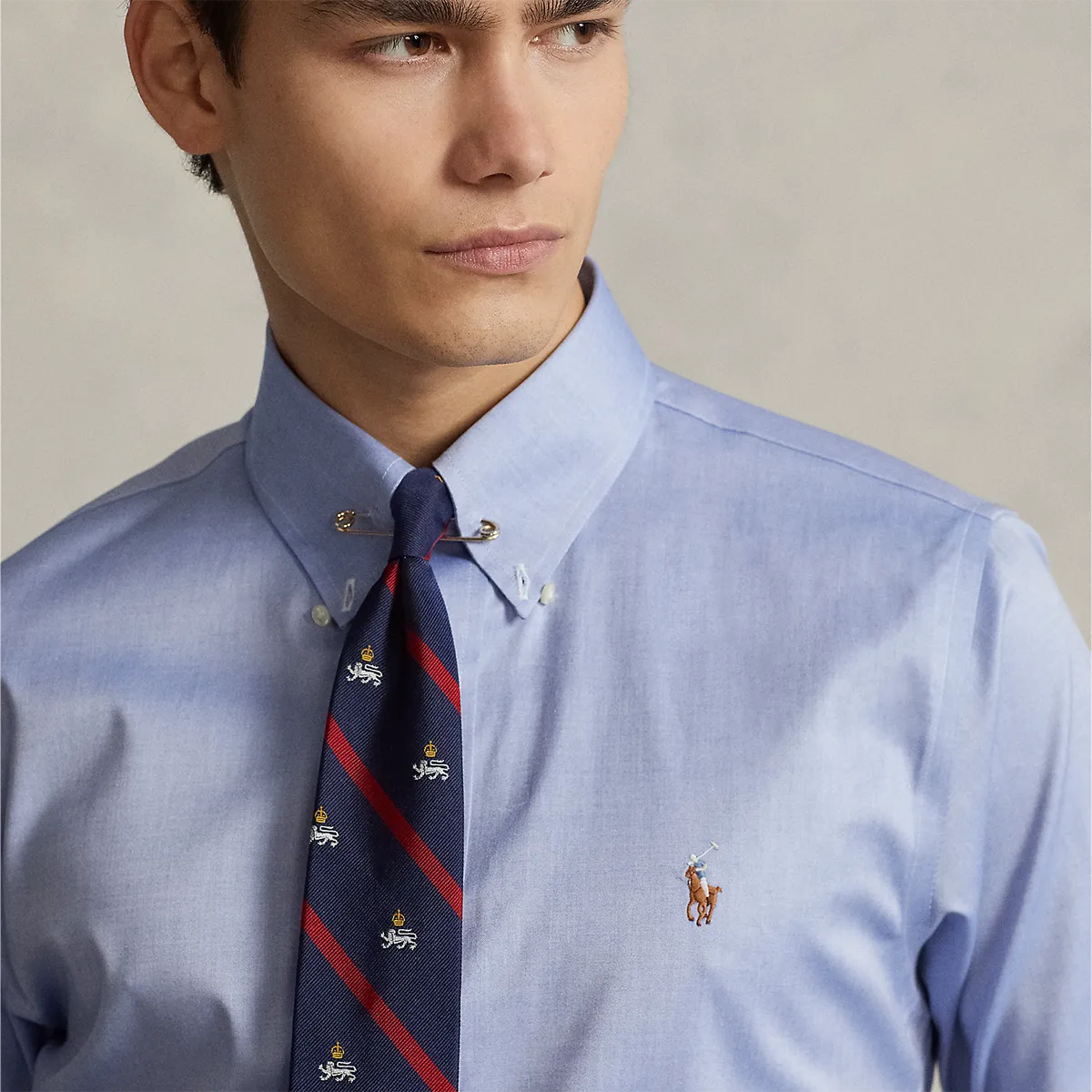 Ralph Lauren - Custom Fit Oxford Shirt in Blue Weekend Style