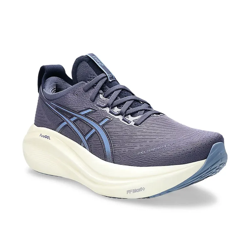 Layered Midsole Construction Men's Gel-Nimbus 27 Indigo Fog/Denim Blue