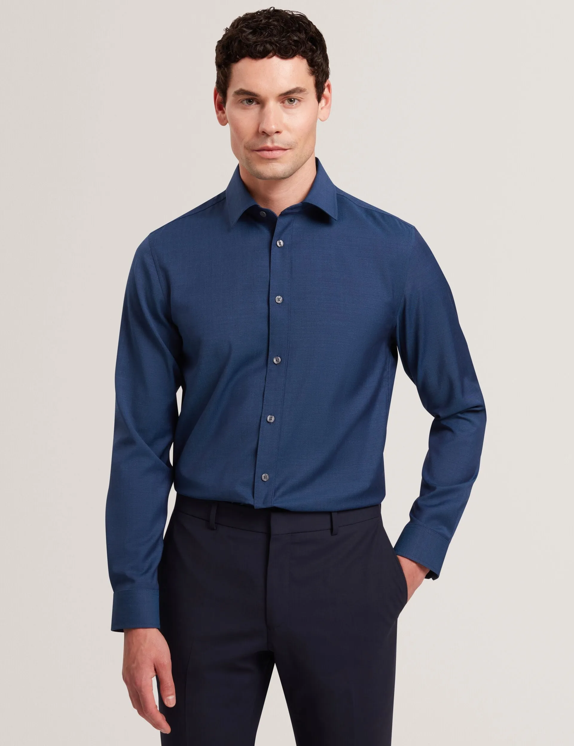 Layered Look Button front AIRTON | BLUE