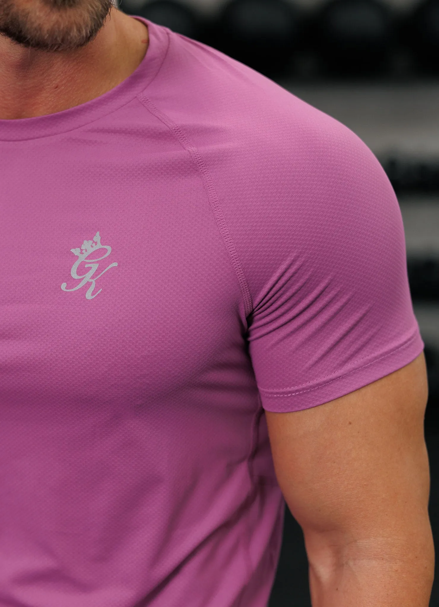 Gym King Energy Tee - Orchid Relaxed Vibe MinimalistDesign