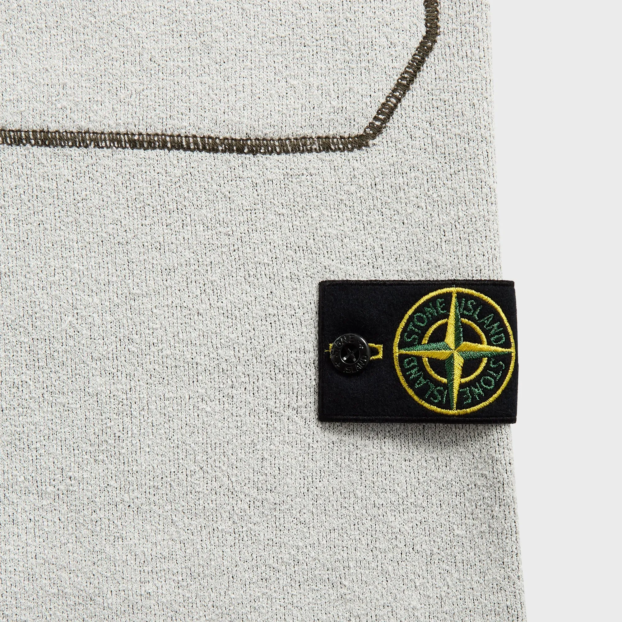 Compact Storage Pocket Stone Island Double Face Bi-Color Cotton Nylon Shorts - Ivory