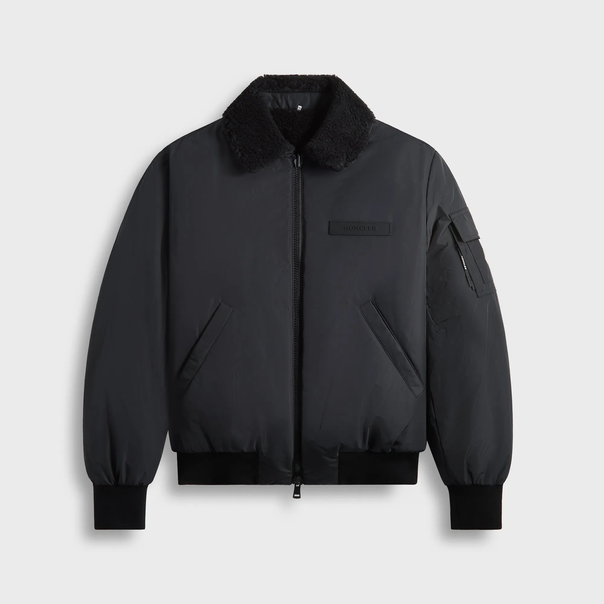 Ultra Light Packable Moncler Maulevrier Bomber - Black