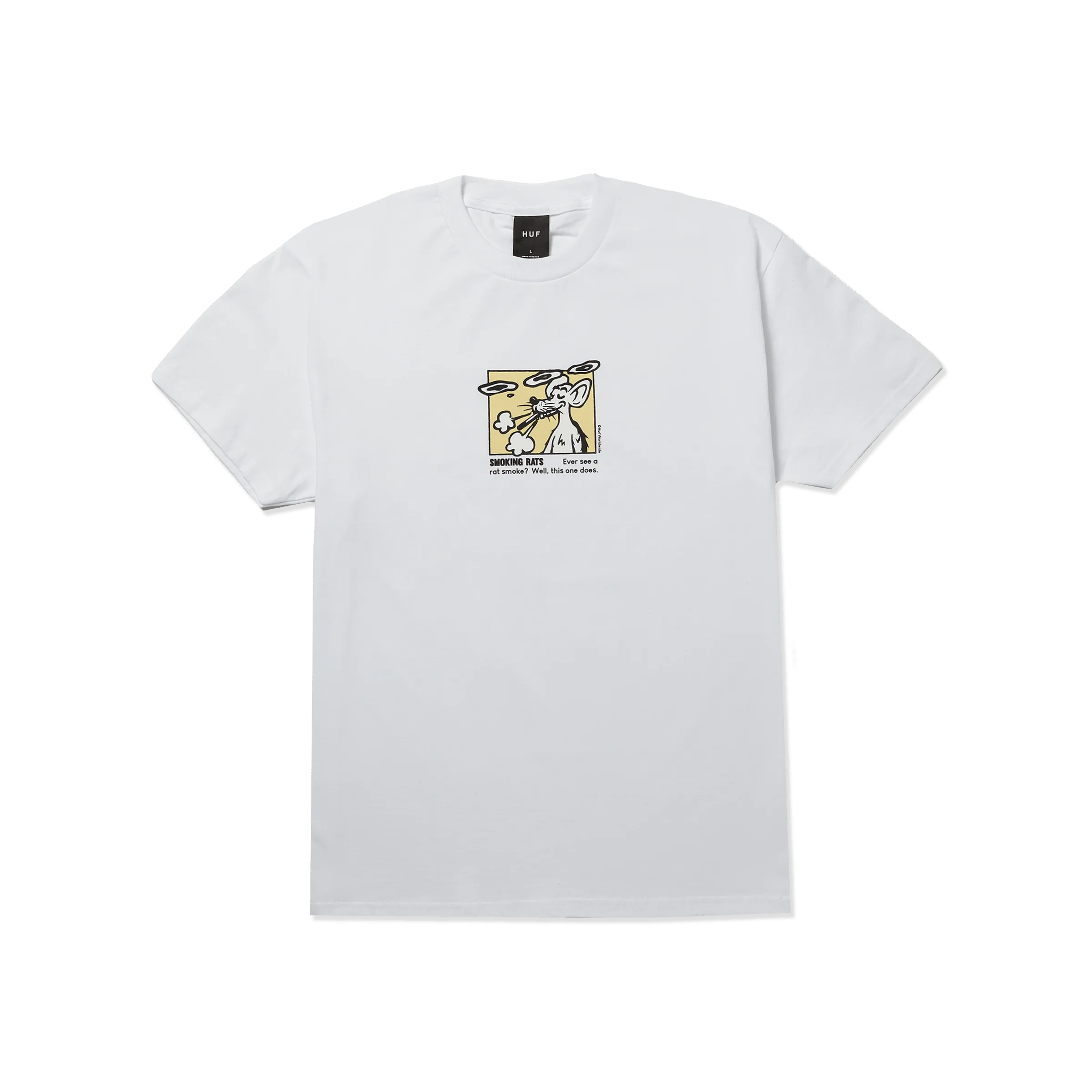 Smoking Rat T-Shirt Heathered Fabric