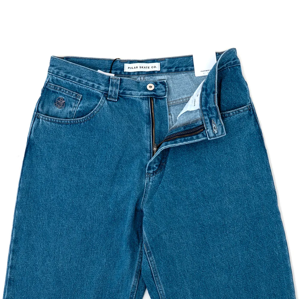 HighRiseWaistband '93! Denim Pant (Mid Blue)