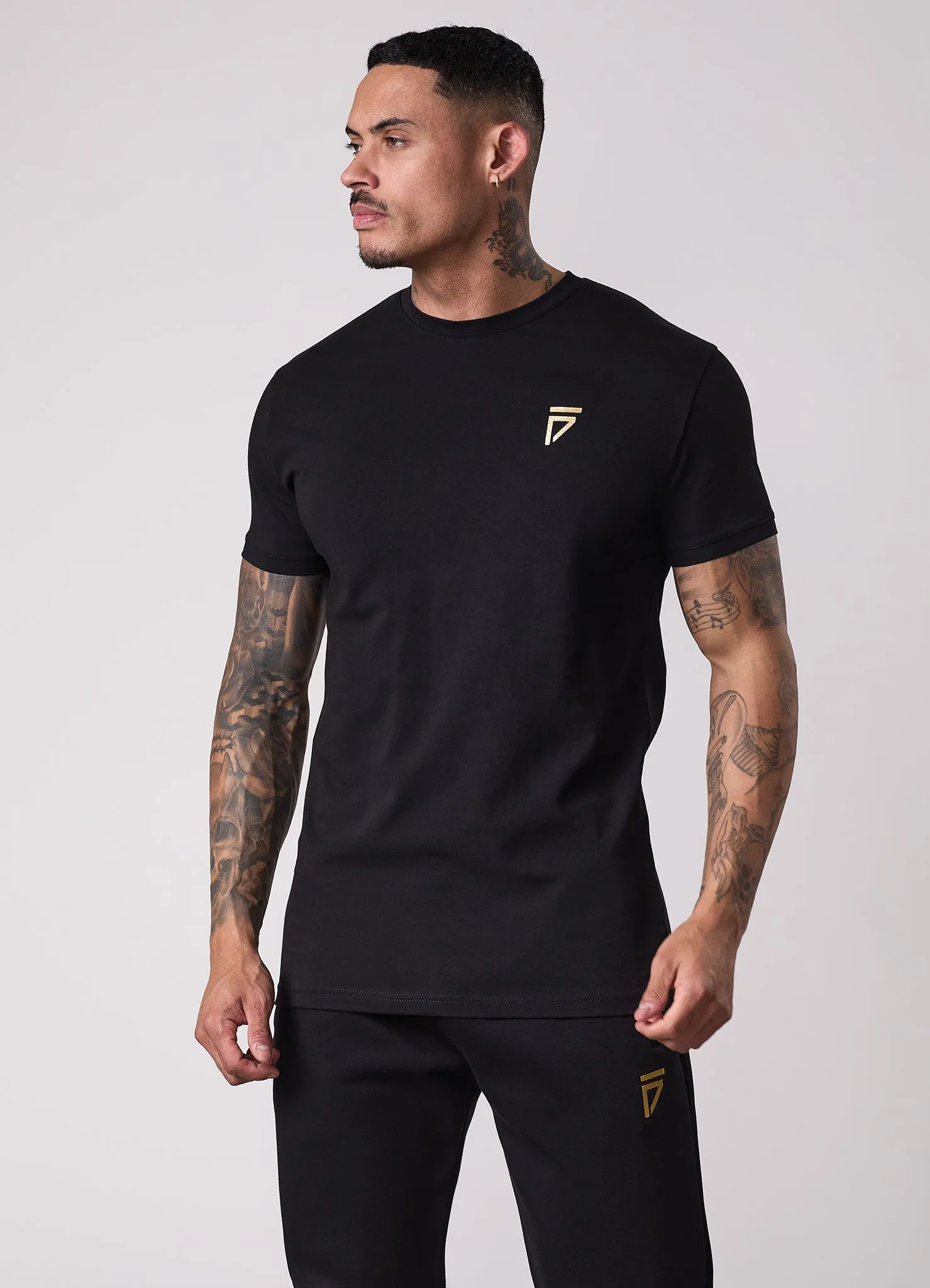 Gym King Fight Division Tee - Black Layered Look Wear