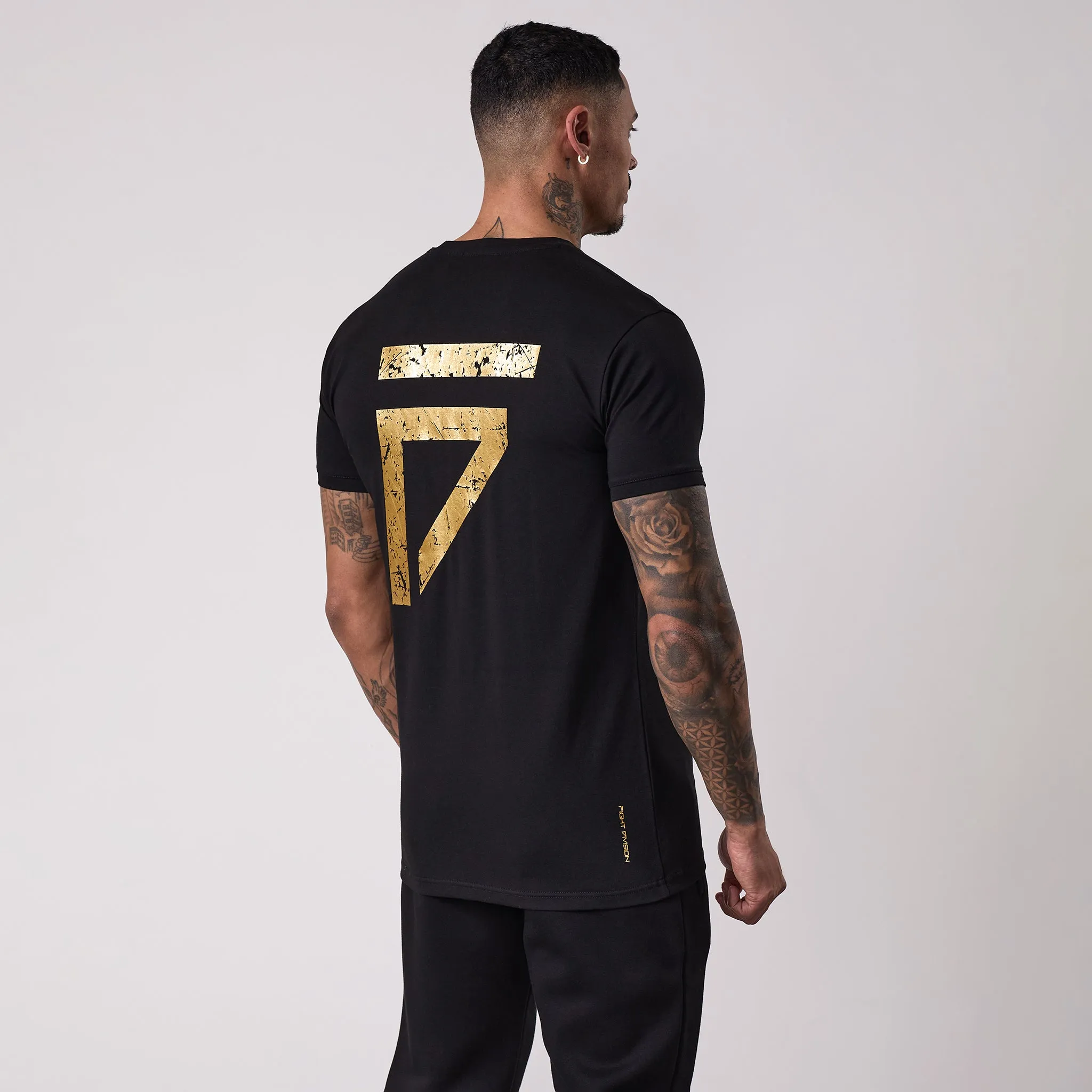 Gym King Fight Division Tee - Black StretchFabric Smart Layer