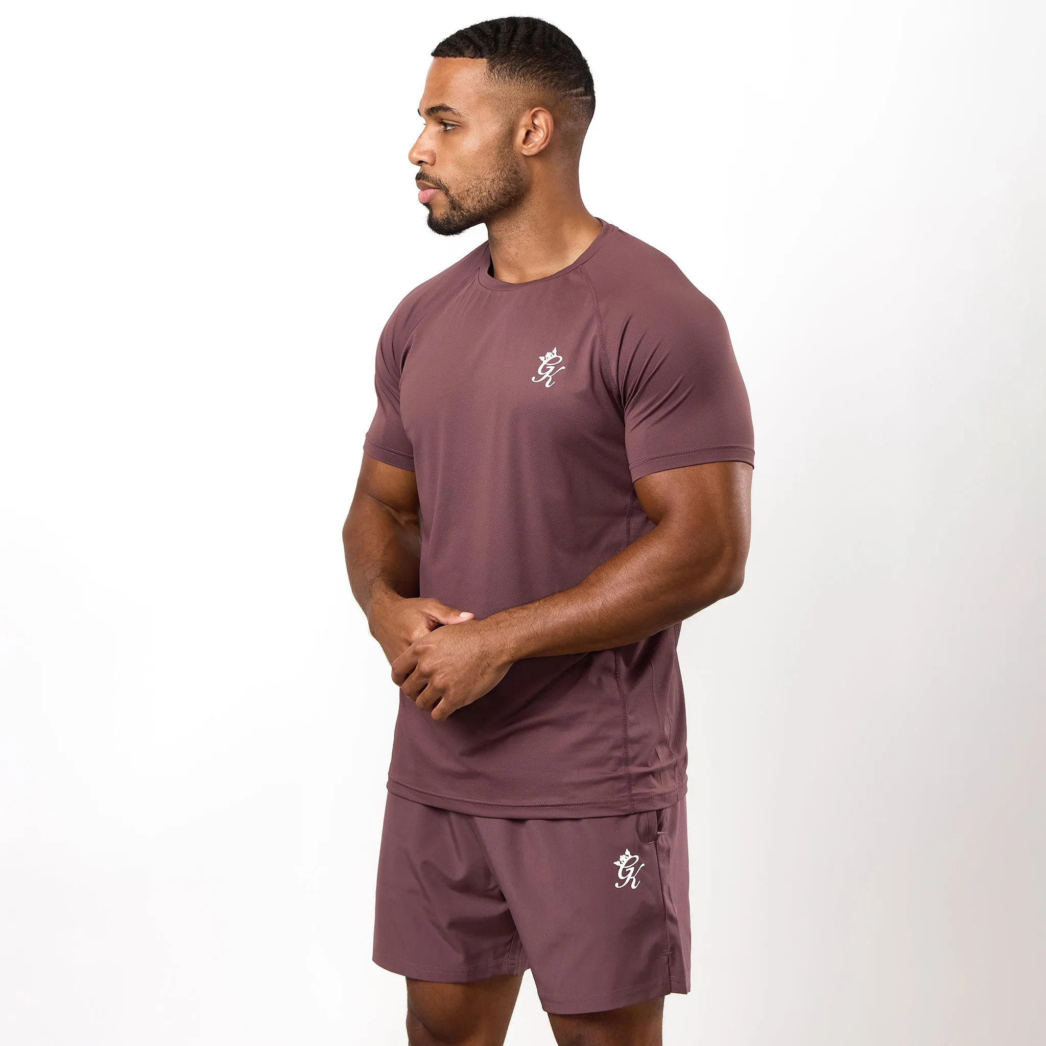Gym King Energy Tee - Deep Plum Sporty Fashion