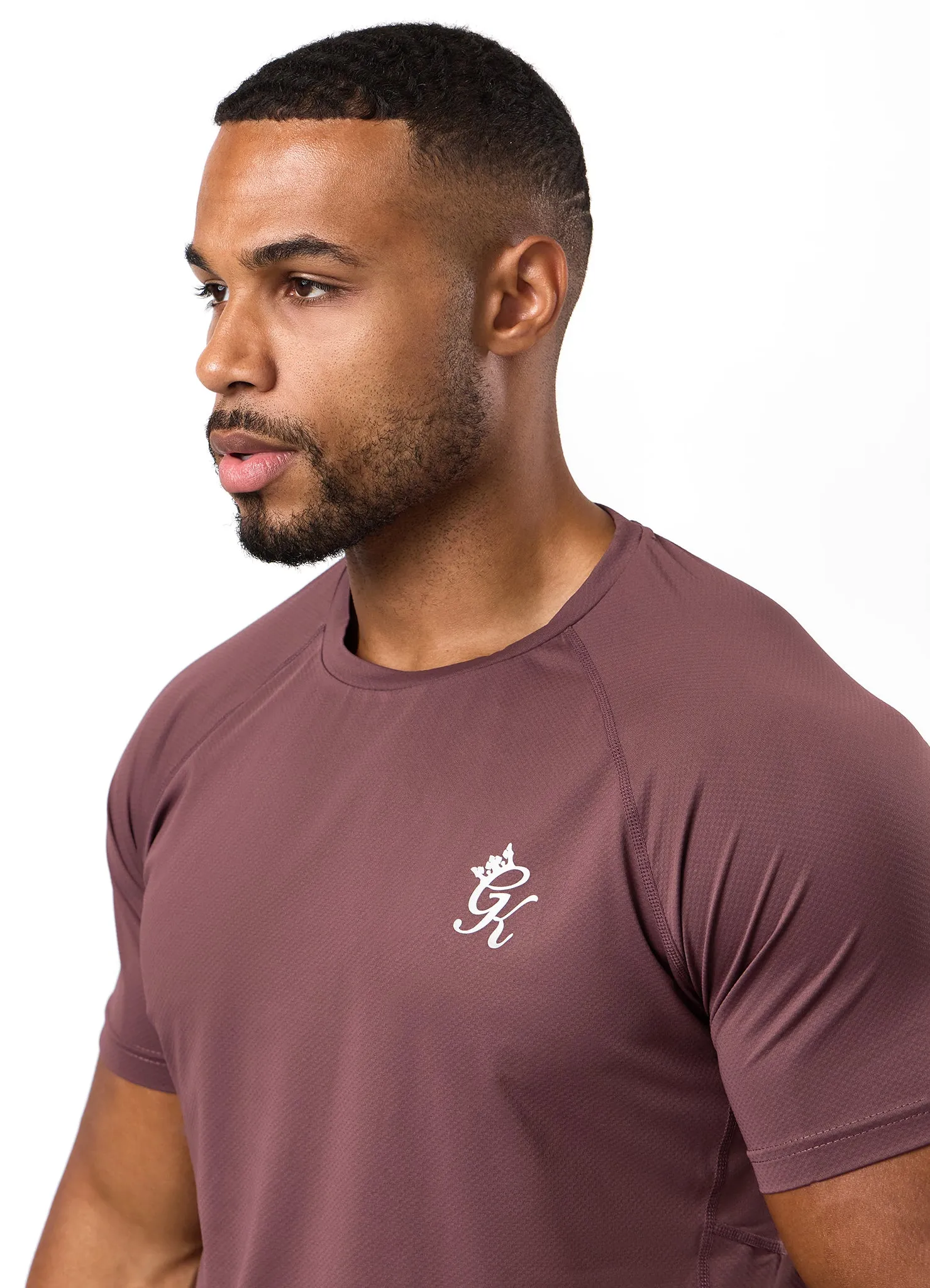 Gym King Energy Tee - Deep Plum Premium Comfort Active Lifestyle