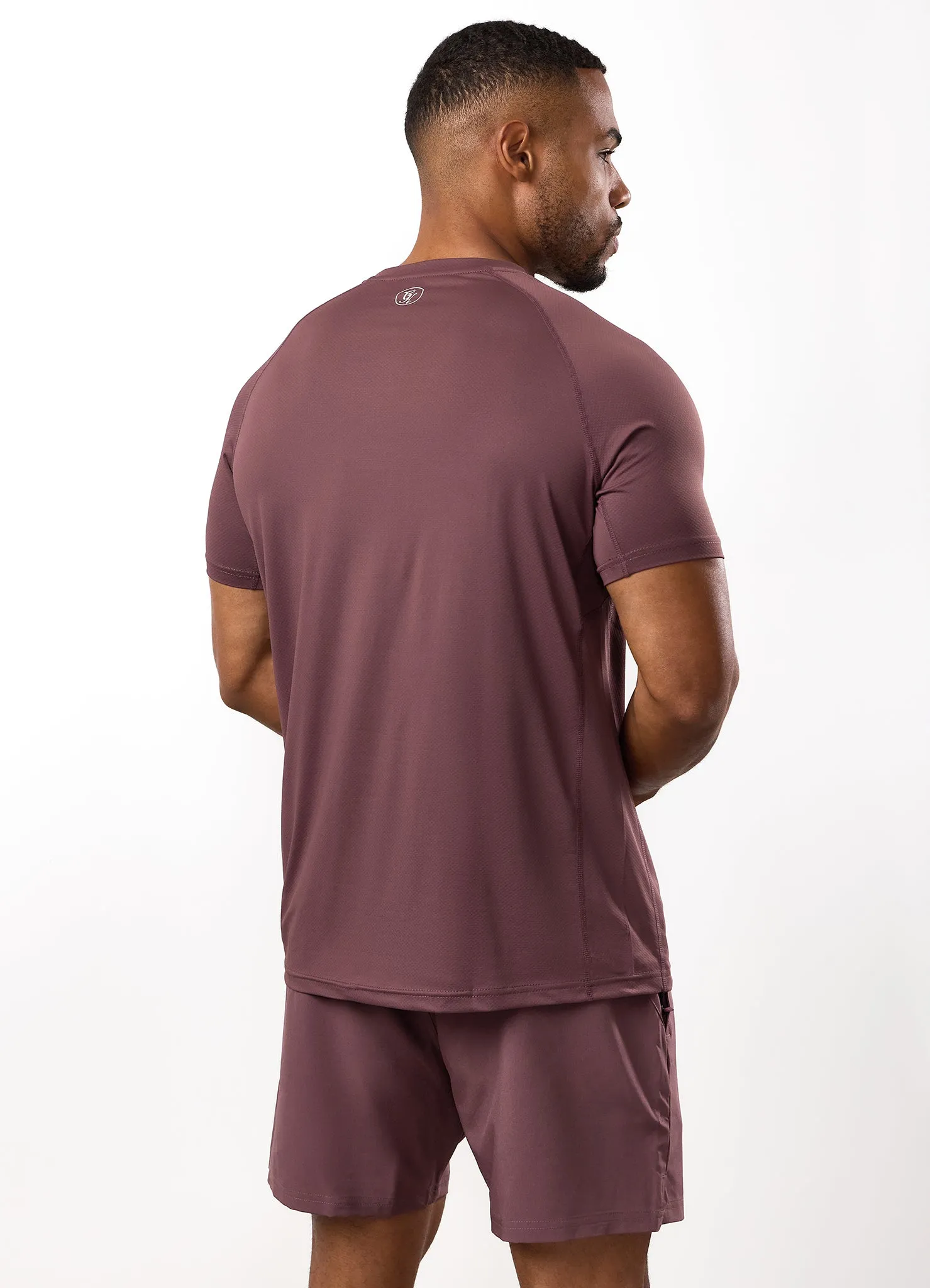 sporty and comfortable Perfect Wear Gym King Energy Tee - Deep Plum