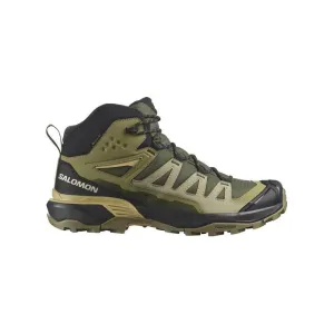 Gold Shine Salomon Mens Hiking Boot X Ultra 360 Mid GTX  Olive/Slate/Moss