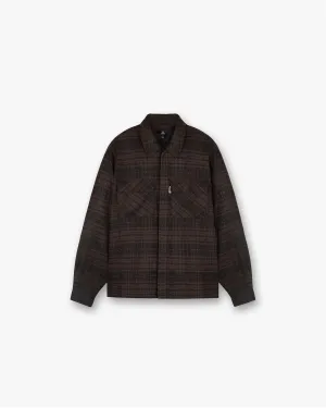 Earthy Palette Rep Flannel Shirt - Coffee