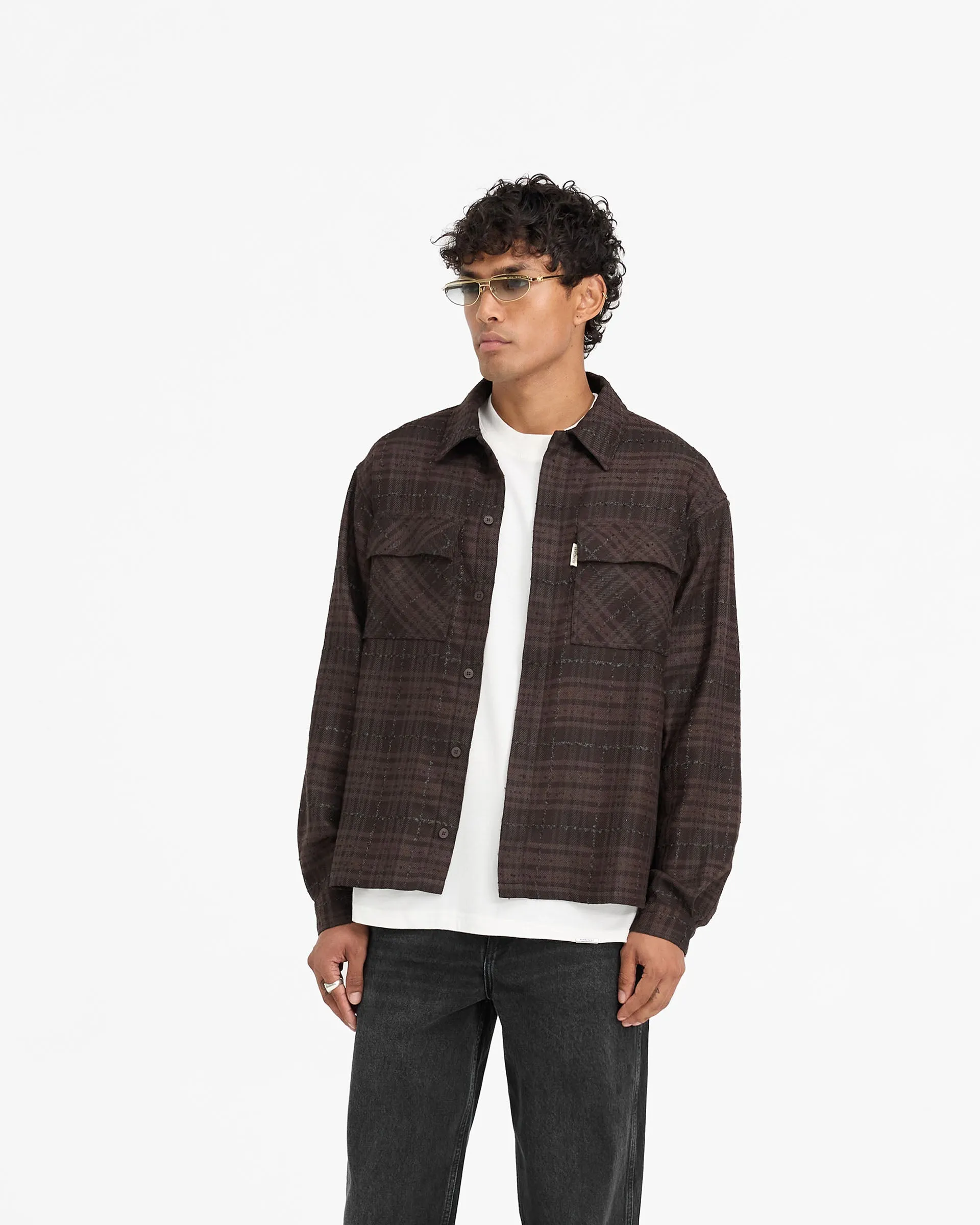 Rep Flannel Shirt - Coffee Resort Wear