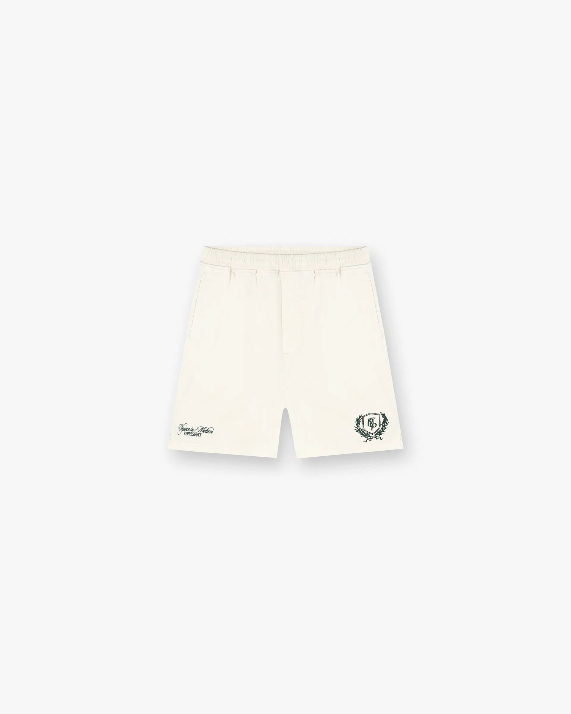 Represent Crest Short - Antique White Stretch Fit Reflective Safety Stripes