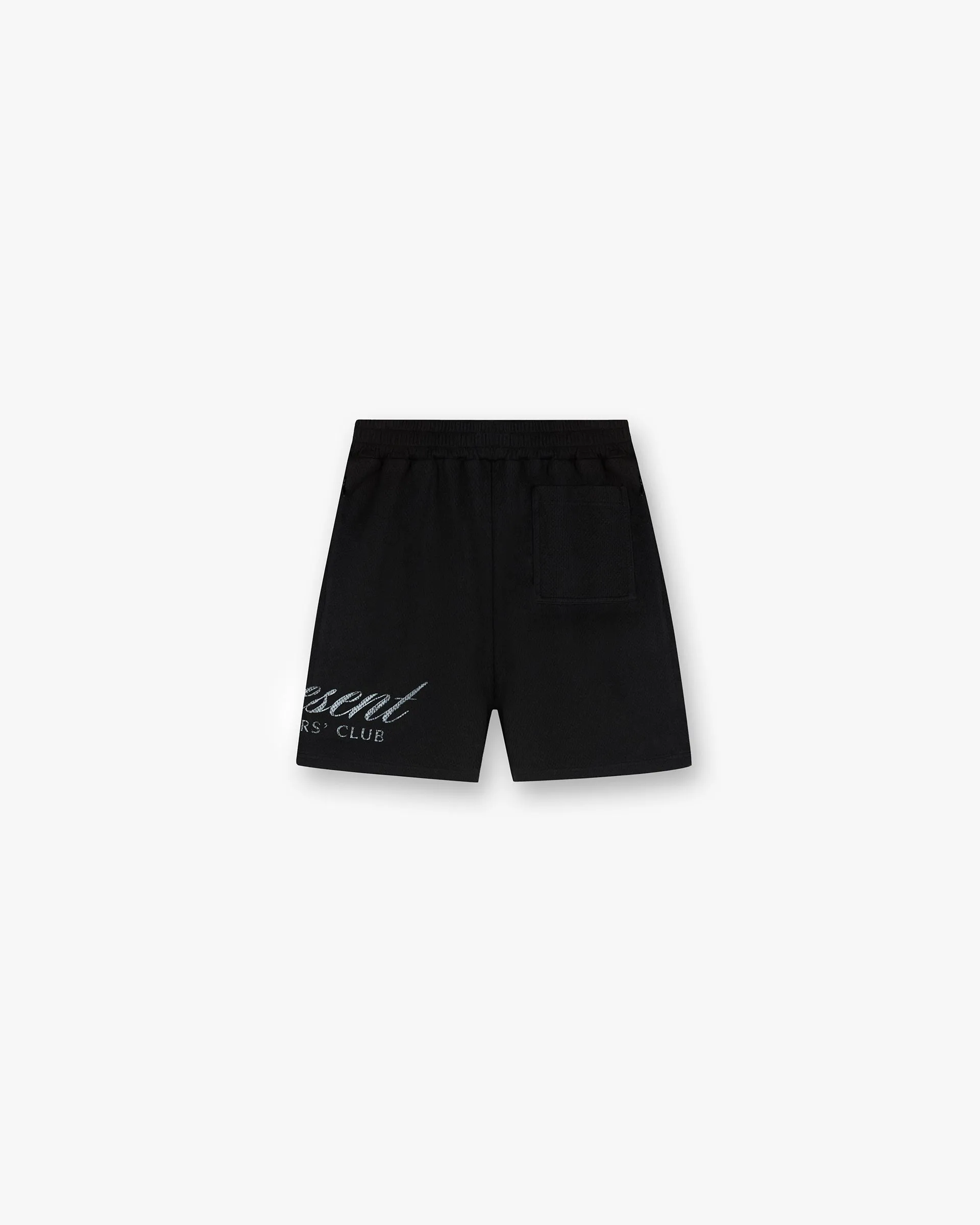 Stretch Flex Represent Owners Club Script Mesh Shorts - Black