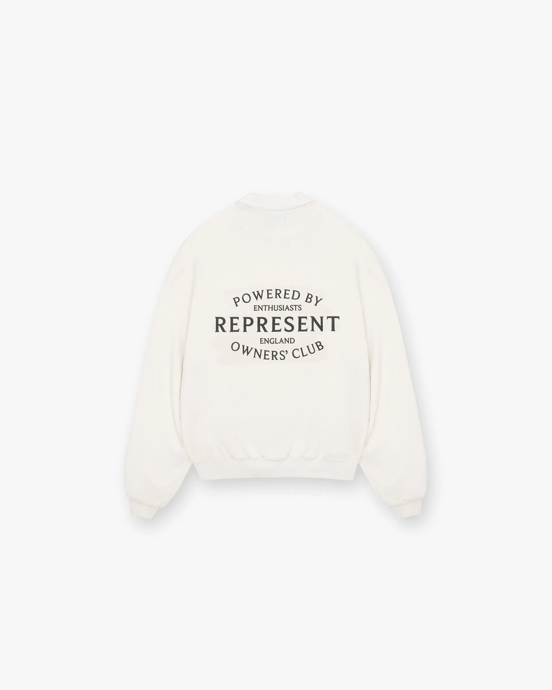 Represent Owners Club Stamp Sweater - Flat White Casual Jacket Petite Cut