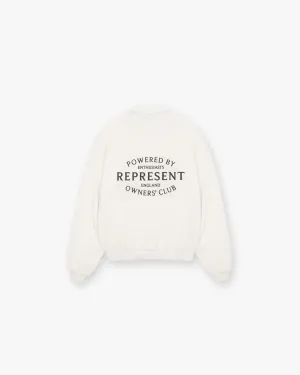 Represent Owners Club Stamp Sweater - Flat White Casual Jacket Petite Cut