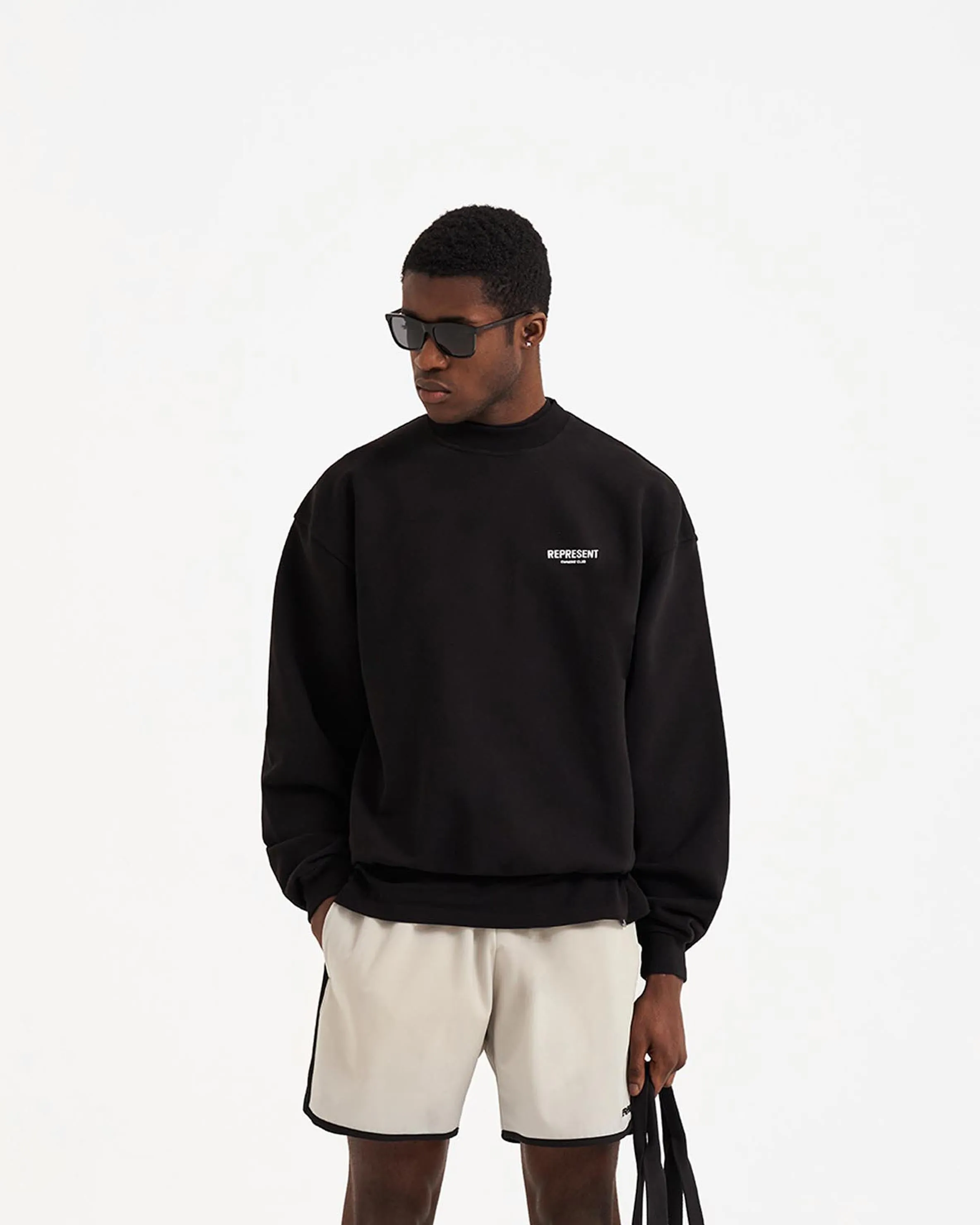 Represent Owners Club Sweater - Black Comfy and Cozy fit test