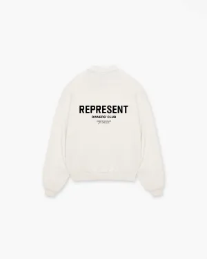 Represent Owners Club Sweater - Flat White product earthy warmth Warm Outfit