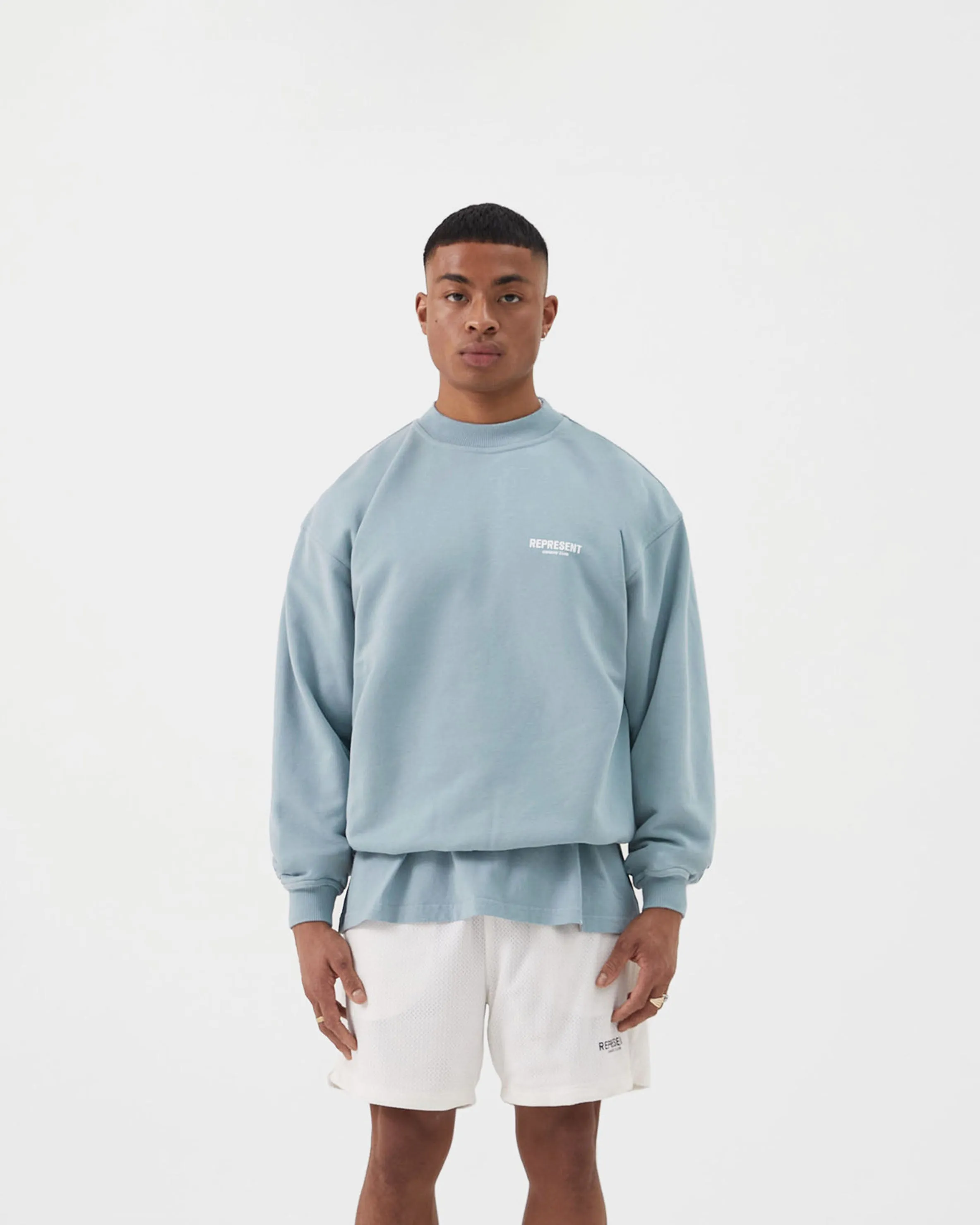 Represent Owners Club Sweater - Powder Blue Home Wear