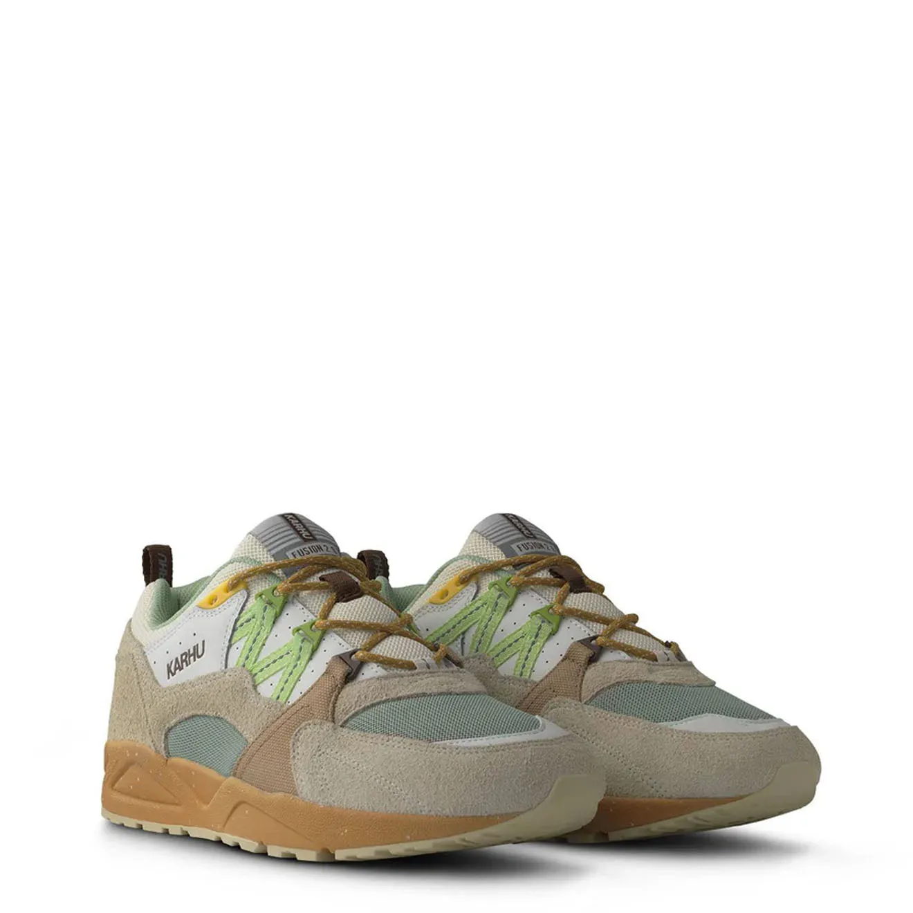 Karhu Fusion 2.0 Trainer Turtledove / Shadow Lime Teen Edge Anti Slip