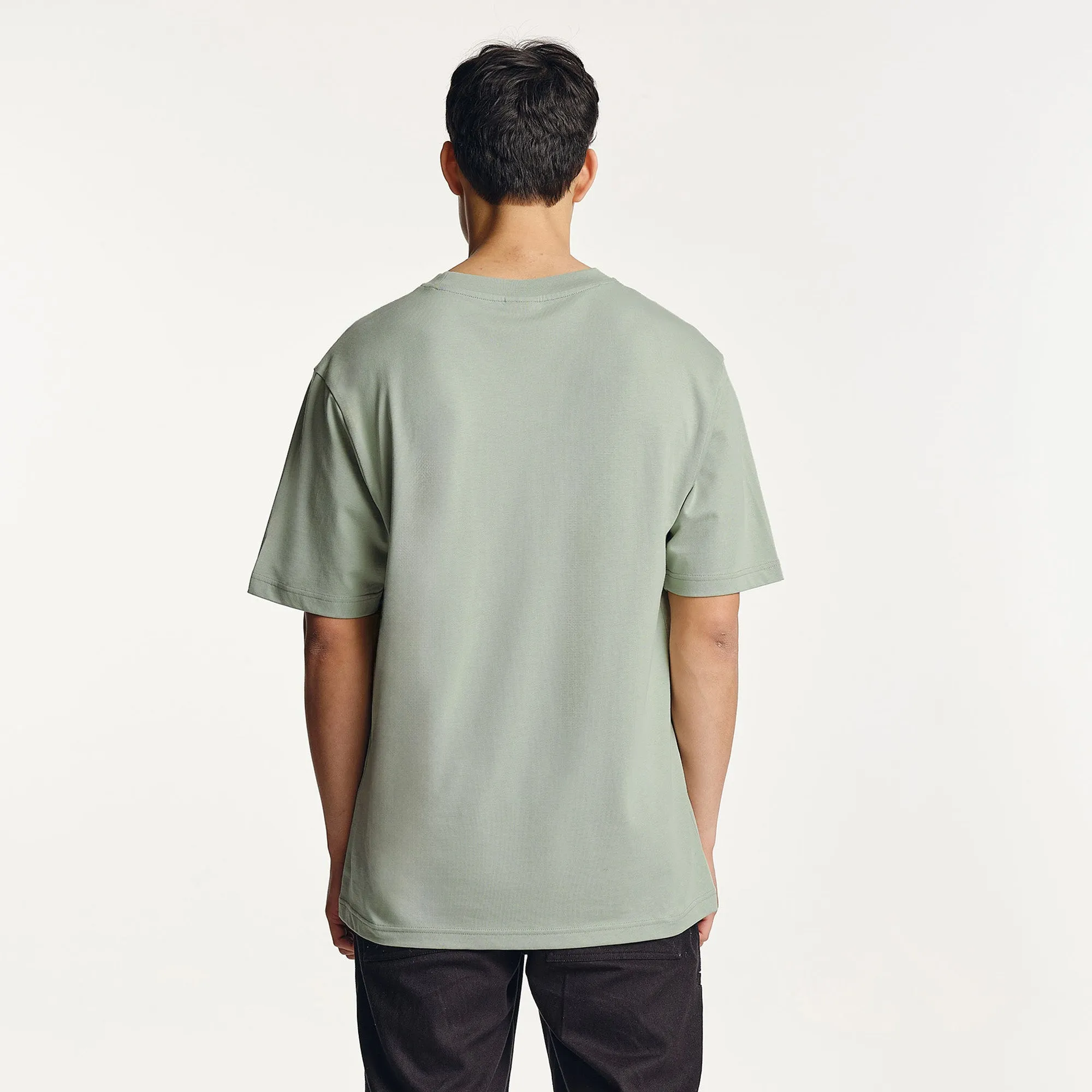 Fallon T-Shirt Sea Mist Subtle Details