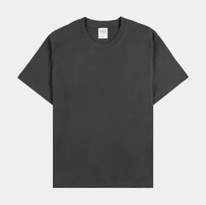 Solid Novelty Mens Short Sleeve Shirt (Slate Blue) Everyday Wear EcoFriendlyMaterial