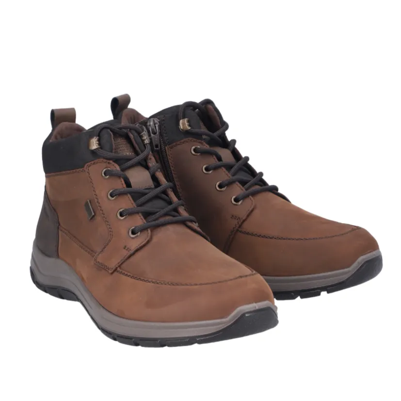 Rieker Mens Boot 03630-22 Noce/Moro/Braun/Espresso Wide toe box Off Duty