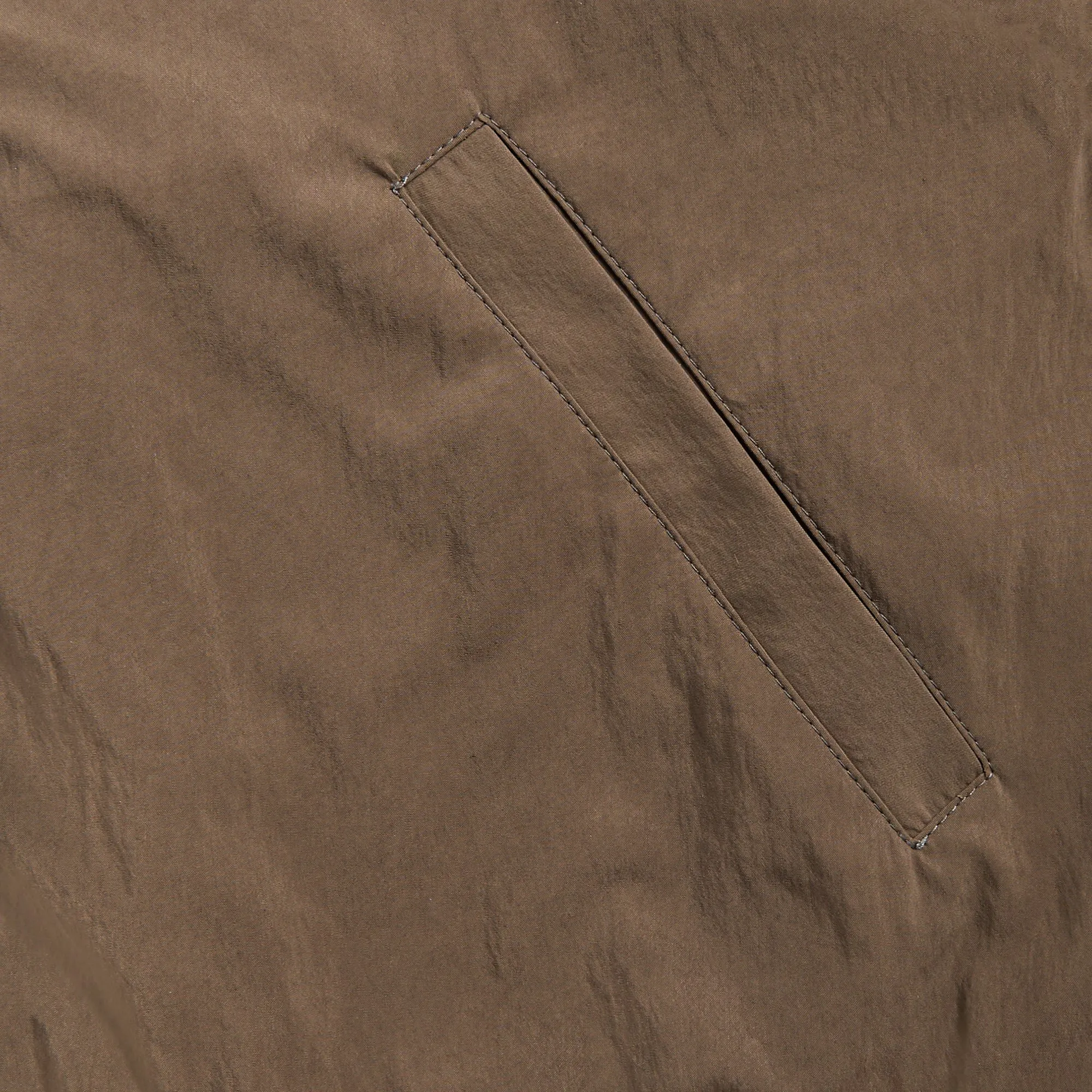 Lemaire Zipped Blouson - Walnut Ergonomic Shoulder Fit Cozy Street Style