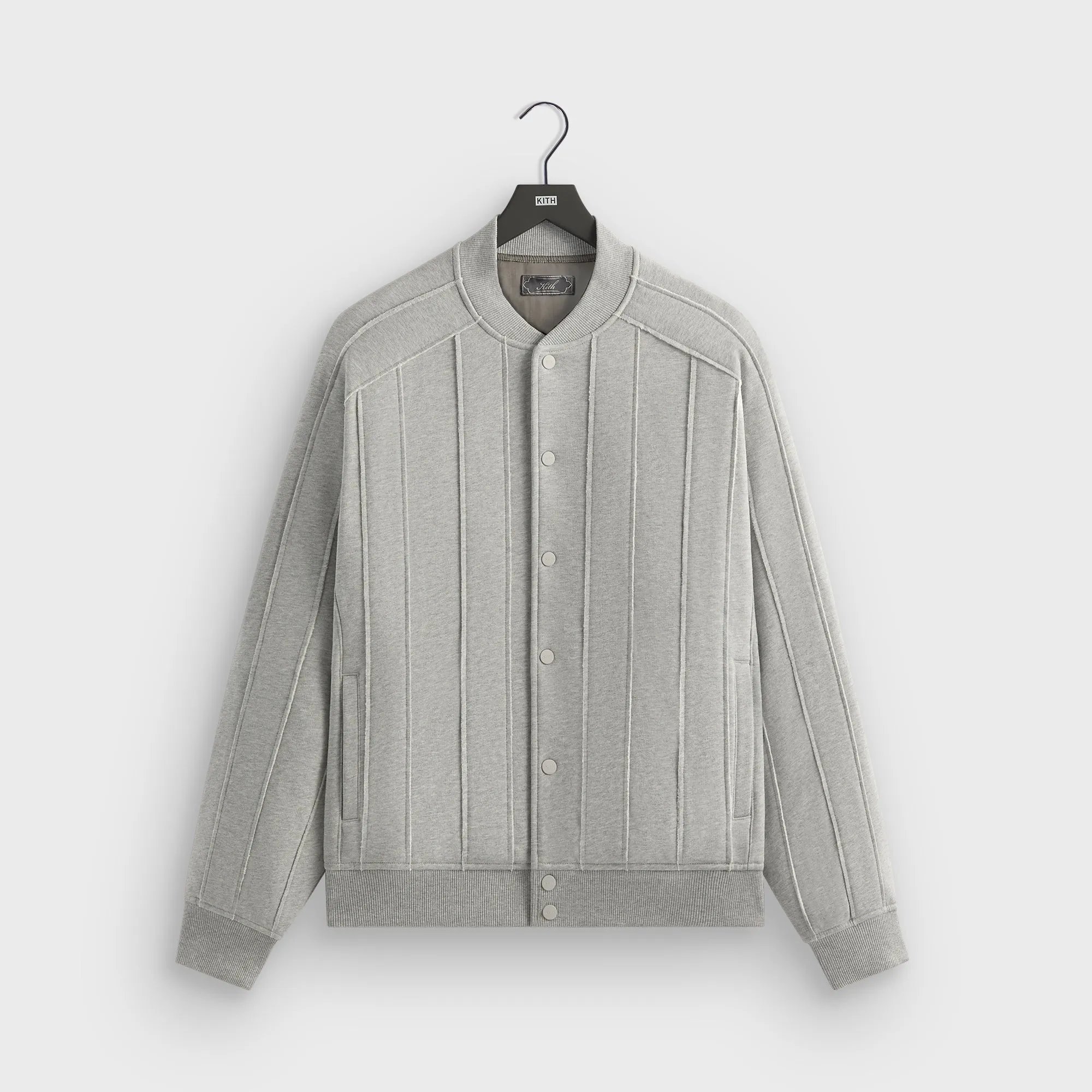 Kith Marvin Bomber Jacket - Mid Heather Grey High Performance Blend