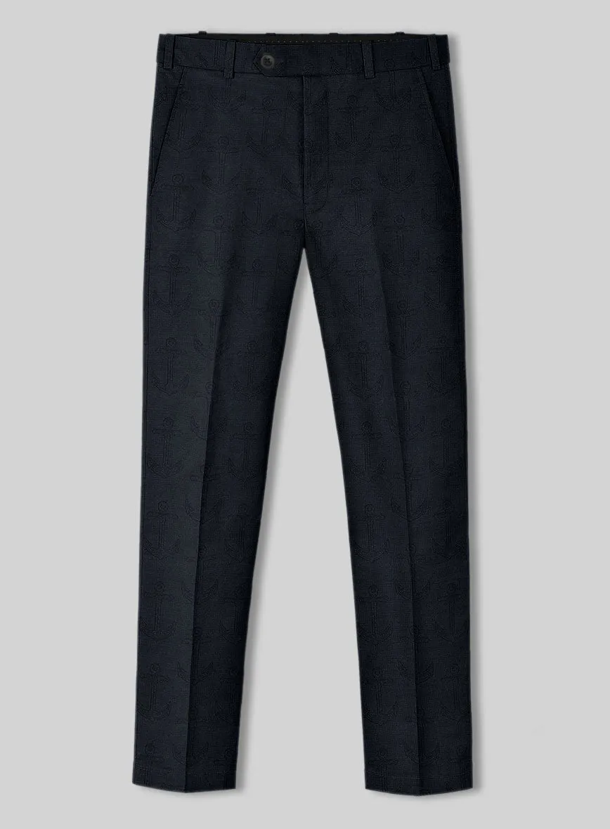 Breathable mesh lining Italian Cotton Linen Anchor Pants