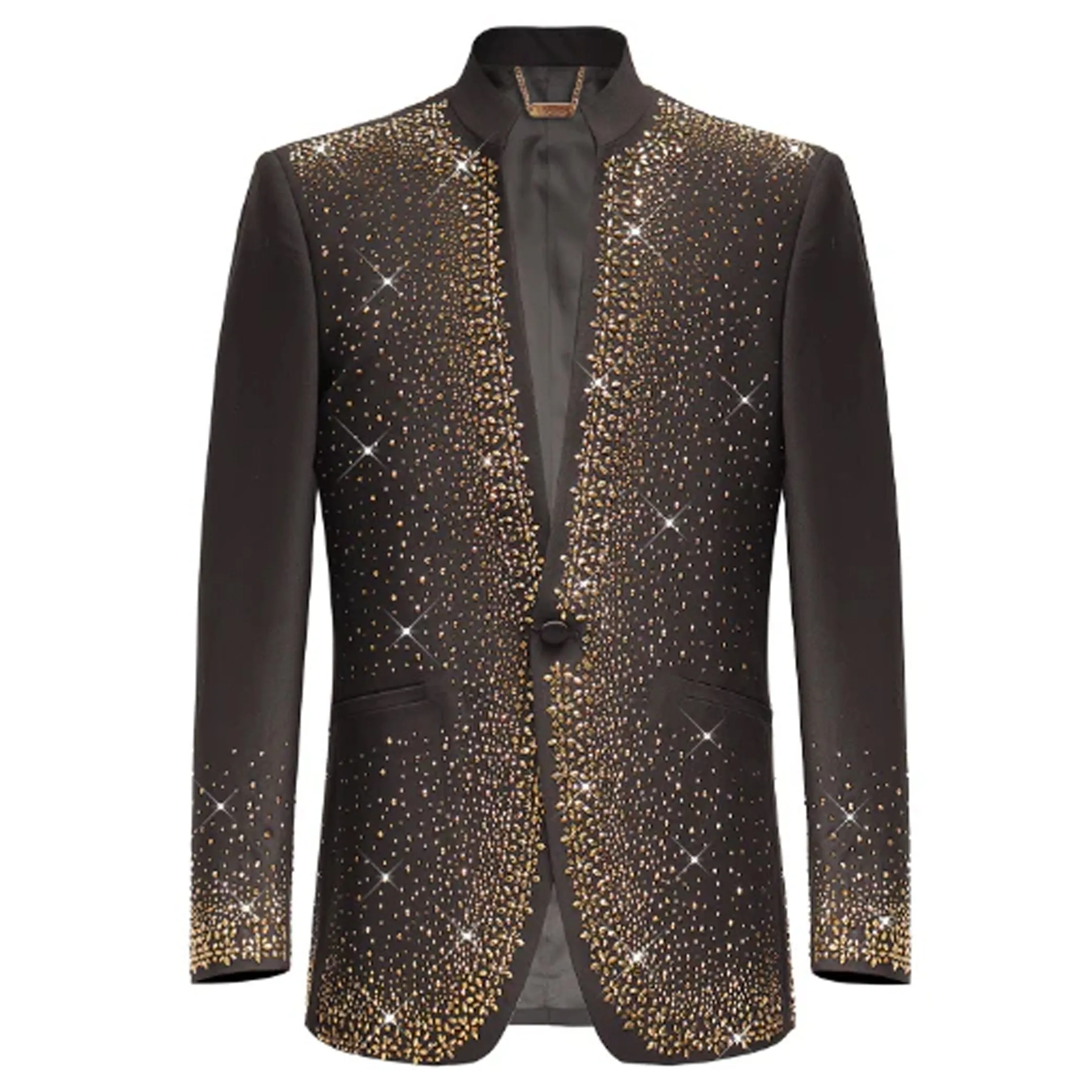 Bright Lights Blazer BLACK/GOLD Fit For Daily