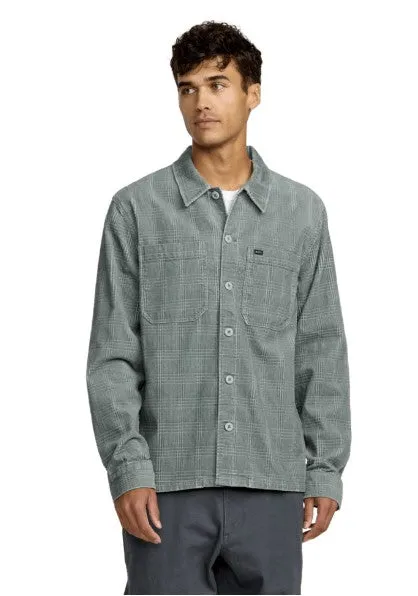 RVCA Mens Jacket Adams Overshirt Windproof Material Fringe Detail