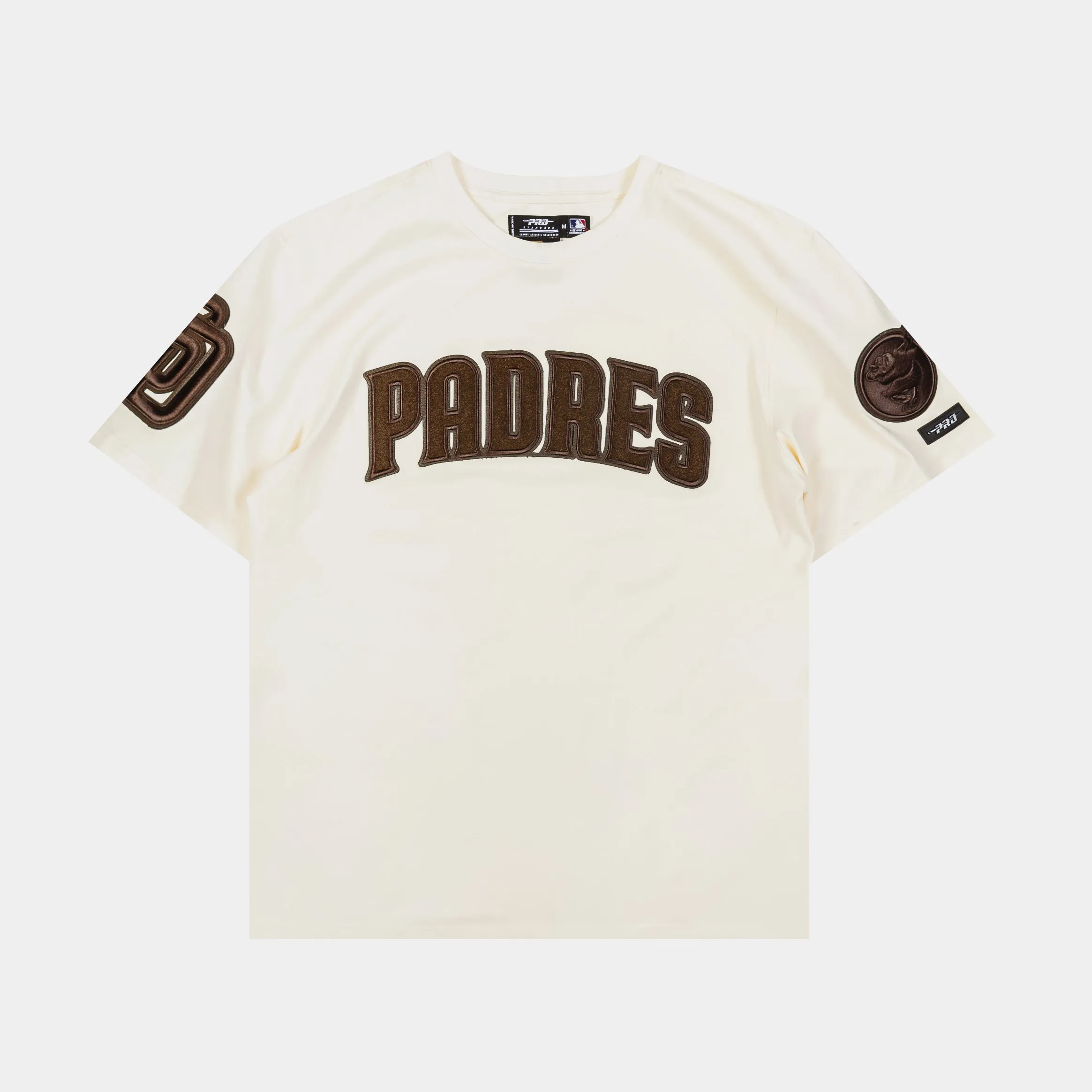 San Diego Padres Triple Tonal Mens Short Sleeve Shirt (Neutral/Brown) Chill Wear Stone Wash Process