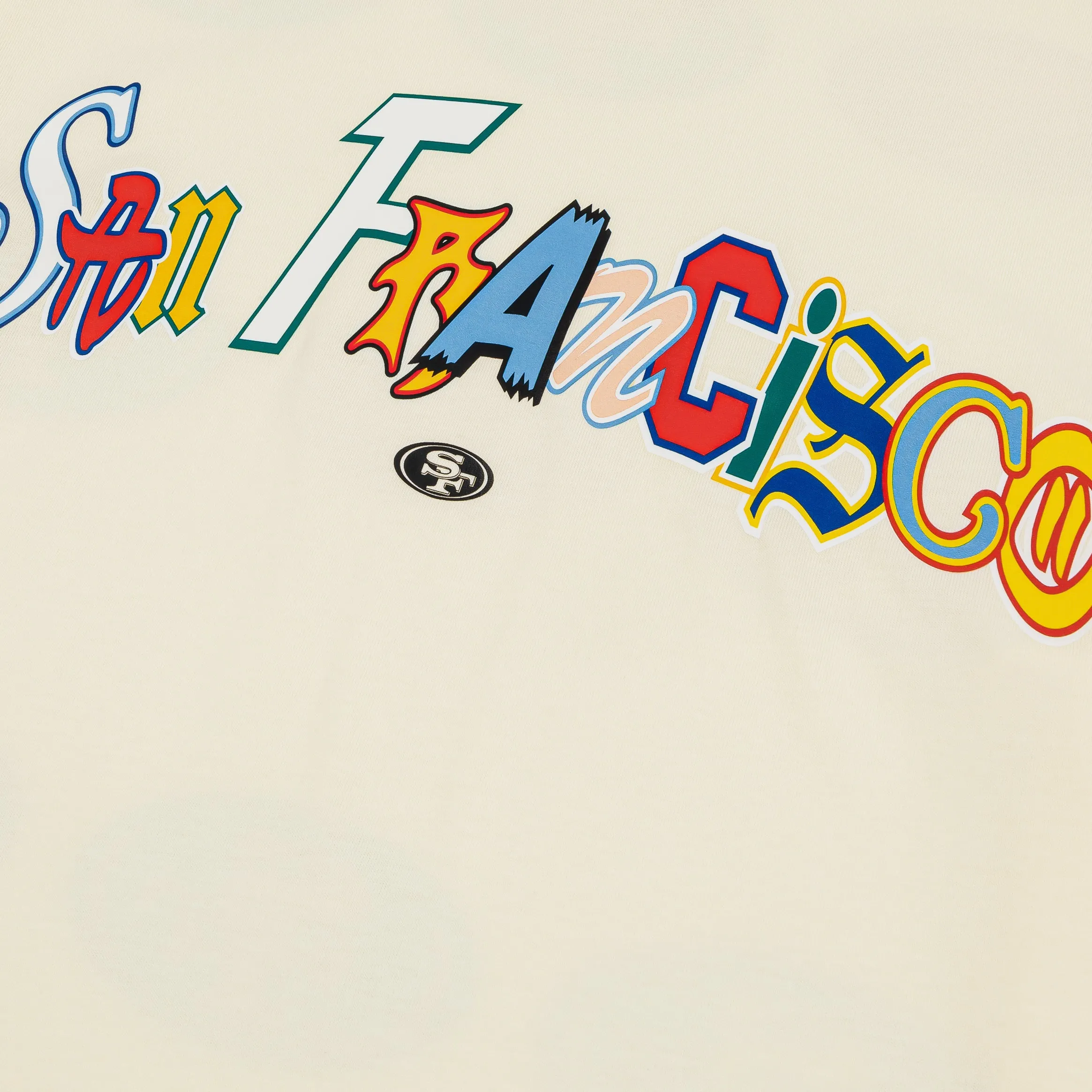 No Shrink Fabric San Francisco 49ers Life Graphic Mens Short Sleeve Shirt (Beige/Multi)