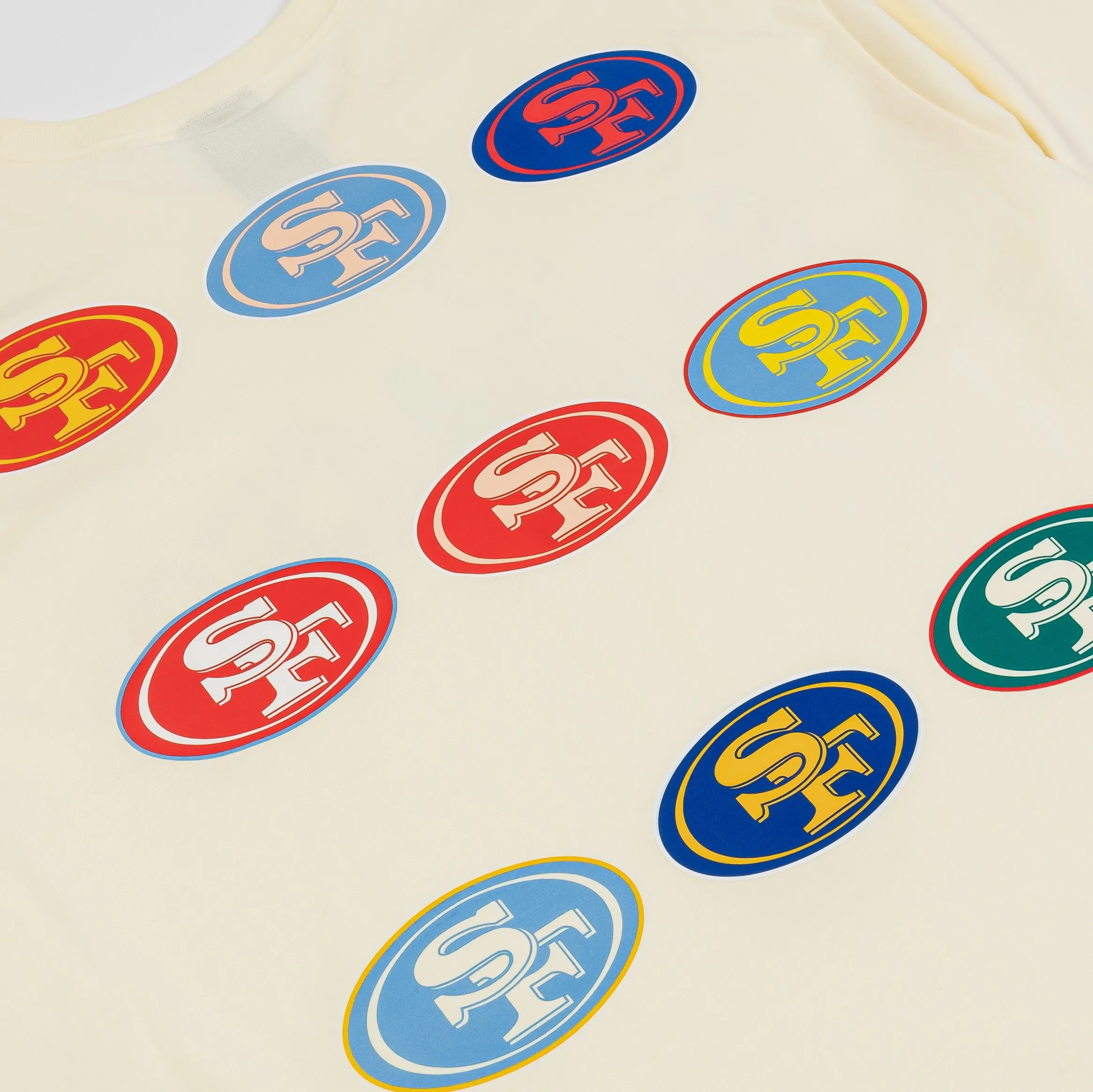 Daily Favorite San Francisco 49ers Life Graphic Mens Short Sleeve Shirt (Beige/Multi)