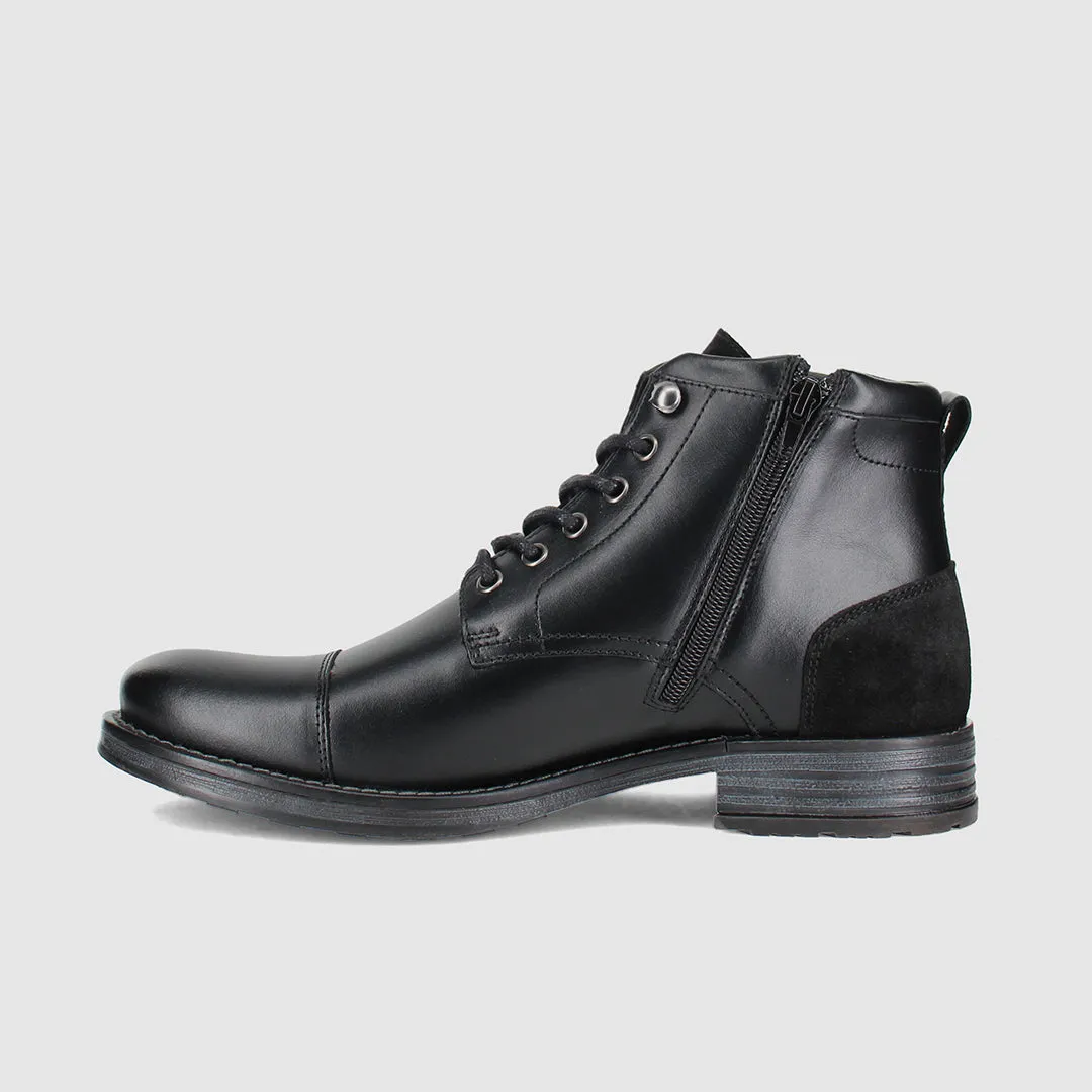 Seamless Comfort Rural Traveler Good Grip Scotia Lace Up Boots Black