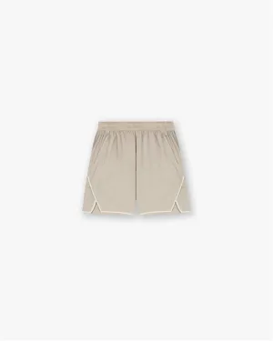 Bootcut style Pocket Reinforcement Team 247 Aero Shorts - Pebble