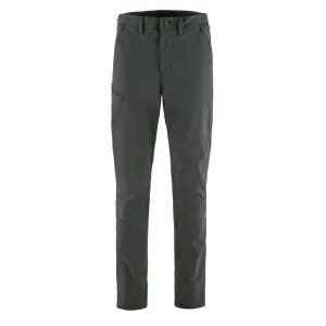 Fjallraven Abisko Trail Stretch Trouser Short Leg Dark Grey Organic Cotton Blend Lightweight Fabric